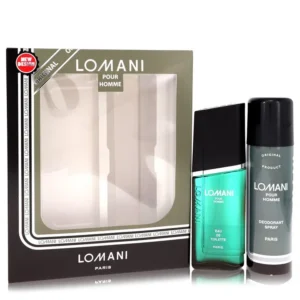 Lomani 3.4 EDT & 6.7 oz Deodorant Spray Gift Set Luxury