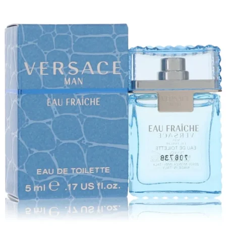 Versace Man Eau Fraiche Blue Mini Travel Size Eau de Toilette Exclusive