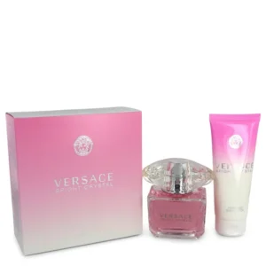 Bright Crystal Gift Set - 3 oz Eau de Toilette Spray + 3.4 oz Body Lotion by Versace