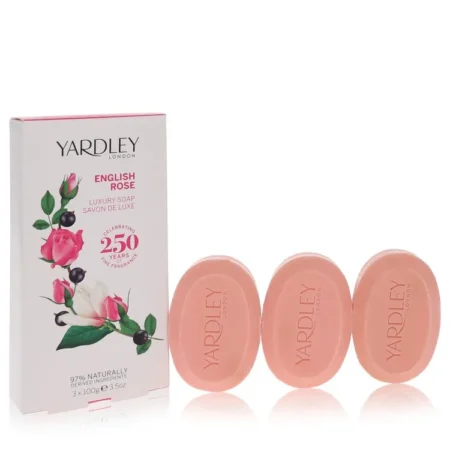 Yardley London English Rose 3x3.5oz Luxury Soap Soap Iconic