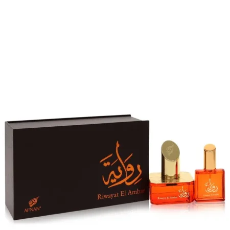 Afnan Riwayat El Ambar EDP Free .67oz Spray Luxury Gift