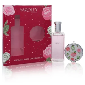 Yardley London English Rose Yardley 4.2 oz Eau De Toilette Spray + Compact Mirror Gift Set Iconic