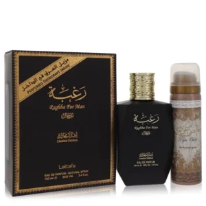 Lattafa Raghba Man Gift Set 3.4/1.7oz Iconic Fragrance