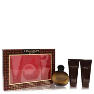 Halston Z-14 Gift Set - 4.2 oz Cologne Spray + 3.4 oz After Shave Balm + 3.4 oz Hair & Body Wash Gift Set Iconic
